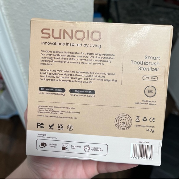 Sunqio NEW 3-in-1 Smart Toothbrush Cleaner Holder - Picture 3 of 4